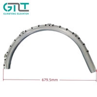 Xizi Ots 508 قضيب توجيه درابزين السلالم المتحركة، فولاذ 749.5 مم، ضمان سنة واحدة، فتحة توجيه دوارة 679.5 مم، قطع غيار السلالم المتحركة