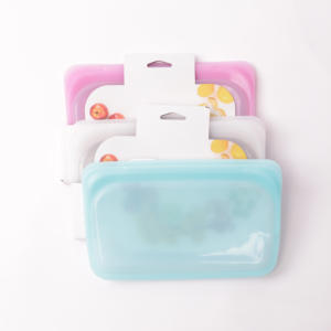 Sac de stockage d'aliments frais en silicone réutilisable avec caractéristiques anti-poussière et écologiques Style fonctionnel pour le stockage d'aliments compressés - Product Image 4
