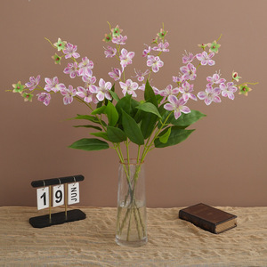 Flor Artificial de Manzano Verde, Tallo Único, Decoración para el Hogar, Adornos de Seda, Decoración para Bodas - Product Image 2