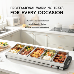 Scaldavivande Elettrico Moderno in Acciaio Inox <span class=keywords><strong>per</strong></span> Hotel, Ristoranti e Catering, Set <span class=keywords><strong>per</strong></span> Buffet di Haoda - Product Image 2