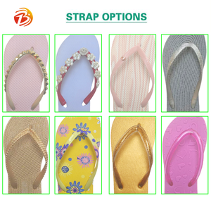 Prezzo di fabbrica estate all'ingrosso personalizzato farfalla stampa infradito <span class=keywords><strong>con</strong></span> rosa Bling strass catena di cristallo pantofole da spiaggia - Product Image 5