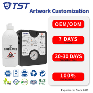 Kit <span class=keywords><strong>de</strong></span> Inflado y Sellado <span class=keywords><strong>de</strong></span> Neumáticos TYRESEALANT OEM, Reparación Automática con Inflado, No Corrosivo, Reparación Rápida en 3-5 Minutos para Neumáticos Sin Cámara - Product Image 1