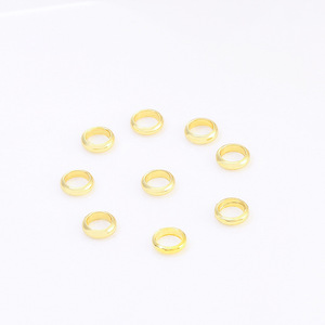 18K Gold Plated Closed Ring Pearl Bead <b>Spacer</b> For Jewelry Making DIY Components Round Shape Jinhua Origin - Product Image 3