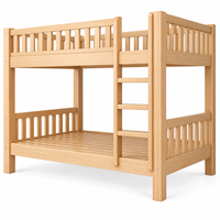 Usine de lits simples en bois massif pour enfants lits superposés multifonctionnels empilables pour enfants d'âge préscolaire