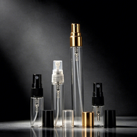Vente en gros d'atomiseurs de parfum miniatures en verre rechargeables, flacons de parfum vides portables pour voyage, flacons d'échantillon 2ml 3ml 5ml 10ml