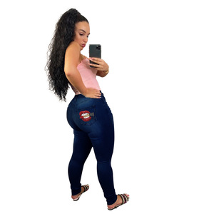 Jeans skinny stretch tendance pour femmes, <span class=keywords><strong>taille</strong></span> plus, bleu, jeans <span class=keywords><strong>grande</strong></span> <span class=keywords><strong>taille</strong></span>, jeans tendance <span class=keywords><strong>grande</strong></span> <span class=keywords><strong>taille</strong></span> pour femmes grandes et corpulentes - Product Image 6