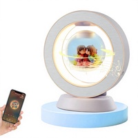 Akrilik AI Pintar untuk Speaker dengan Levitasi Magnetik, Hiasan Meja Bunga Abadi, Mainan Gerak Perpetual, Hadiah Berpatent