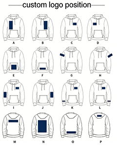 Sudadera con Capucha para Hombre, 100% Algodón, Corte Holgado, Forro Polar Grueso y Cálido, Resistente al Viento, Bordada, Transpirable, con Logotipo Personalizado, Estilo Hip Hop - Product Image 4