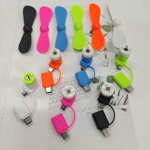 Portable Mini <b>Phone</b> Fan 3-in-1 Mobile <b>Phone</b> Fans Fit for <b>Micro</b> Usb/type C/ip 8pin Ports With Custom Logo for Promotional Gifts - Product Image 4