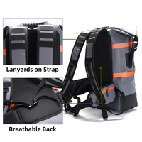 40L Roll Top Sacs étanches étanches à l'eau Sac à dos de randonnée pour le kayak Paddle Boarding Travel Camping