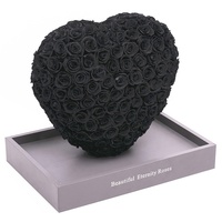 Hfloral – Boîte Cadeau en Acrylique Personnalisable de Luxe pour Roses Éternelles, Vente en Gros Usine, Fleurs Naturelles en Mousse, Forme Carrée, Longue Durée (3-5 Ans)