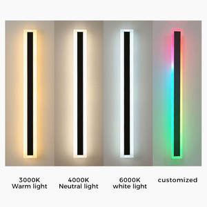 Lámpara <span class=keywords><strong>de</strong></span> Pared Lineal Arquitectónica, Tira Larga, IP65 Impermeable, Aplique <span class=keywords><strong>de</strong></span> Pared para Interiores Corporativos y <span class=keywords><strong>de</strong></span> Hostelería, Diseño Premium - Product Image 3