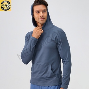 Sweat à capuche décontracté pour homme, coupe ample, couleur unie, manches longues, style urbain, collection automne-hiver, en laine, blanc - Product Image 4