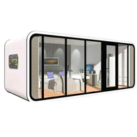 Capsule spatiale préfabriquée en acier de haute qualité et de style moderne pour projets hôteliers
