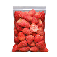 Tranches de fraises lyophilisées naturelles et saines, conserverées dans l'eau, en vrac, croustillantes, snacks aux fruits, fournisseur OEM en gros