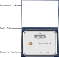 Couverture de diplôme en cuir Titulaire du certificat Dossiers photo Luxe Élégant Rembourré ou Impression Design personnalisé Menu de restaurant