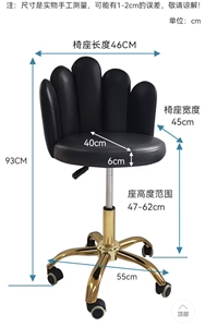 High-end beauty and manicure chairs <b>height</b>-<b>adjustable</b> chairs hair rotating <b>stools</b> computer chairs bar counter chairs - Product Image 6