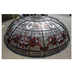 Dôme de vitrail stratifié à Triple vitrage, <span class=keywords><strong>toit</strong></span> fait à la main, Art décoratif, mosaïque, vitrail, Cupola, lumière du jour, dôme en verre au plomb - Product Image 2