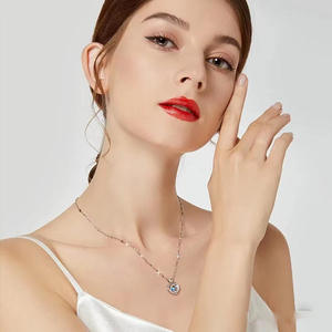 Collana con cuore in argento Sterling 925 per donna collana con ciondolo d'amore con zirconi per <span class=keywords><strong>gioielli</strong></span> regalo di san valentino compleanno per la <span class=keywords><strong>festa</strong></span> <span class=keywords><strong>della</strong></span> <span class=keywords><strong>mamma</strong></span> - Product Image 5