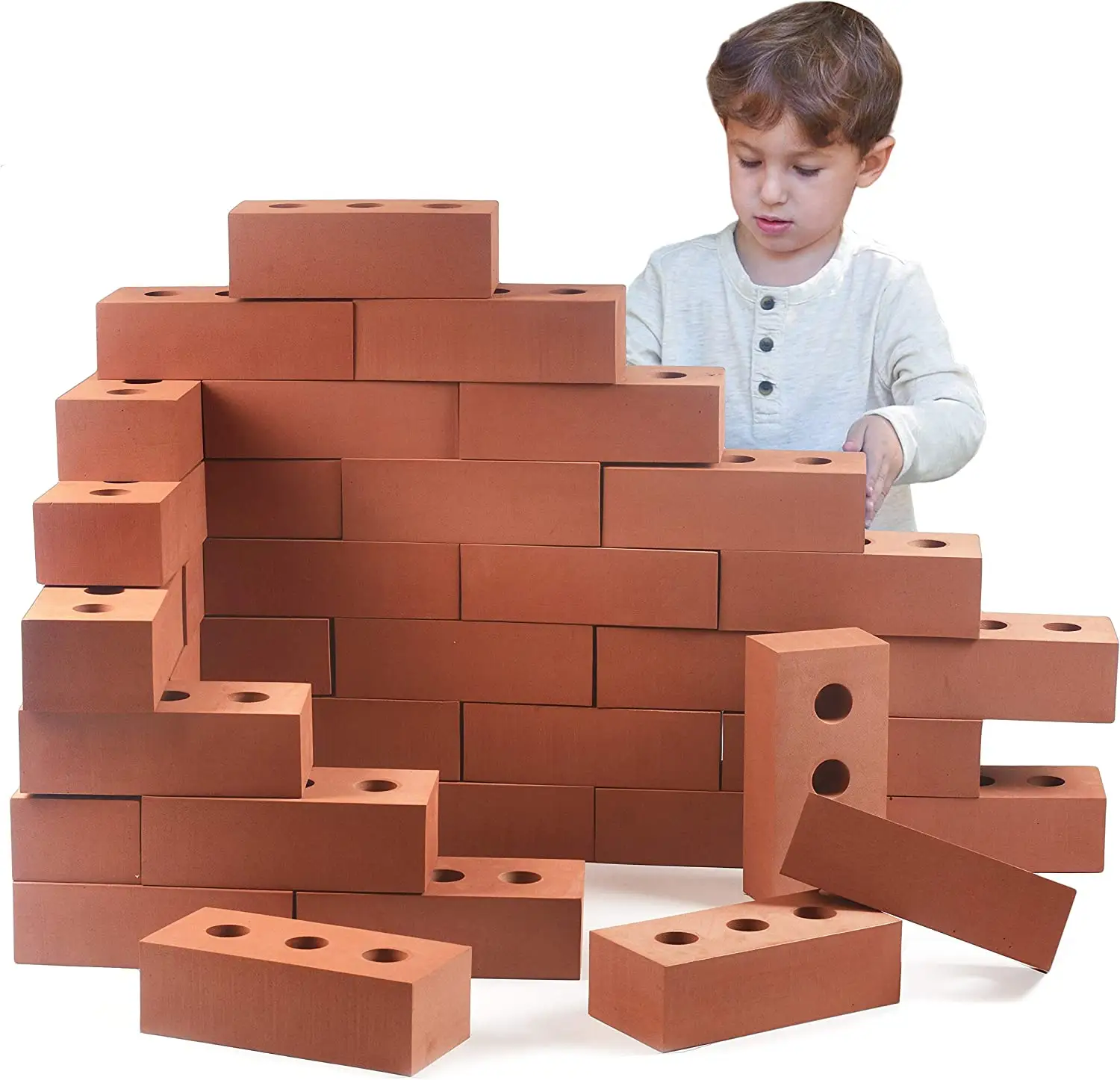 Children Diy Play Foam Block Brick Set EVA Building Foam Block Unisex Foam Bricks for Kids Toys