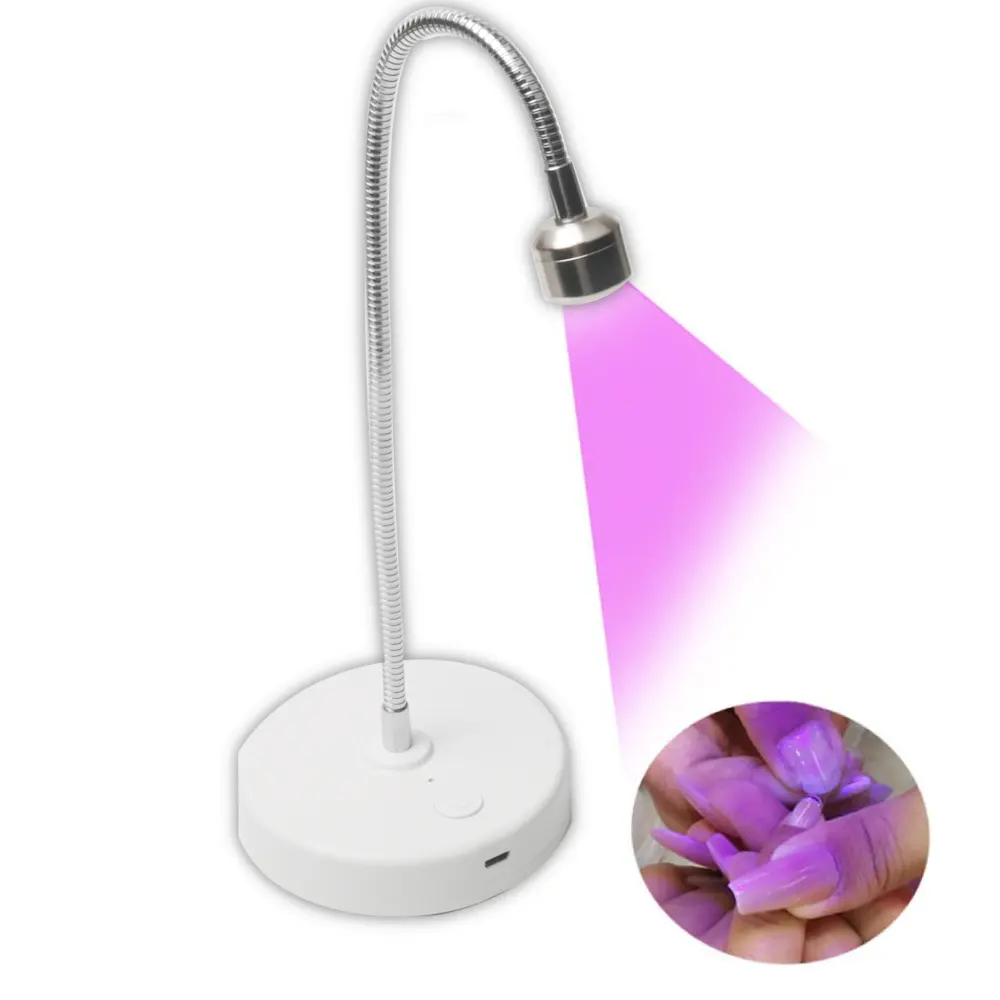 Wholesaler Portable Single Finger Mini Nail Lamp UV Light Professional Hand Dryer Flexible Adjustable More Convenient Nail Lamp