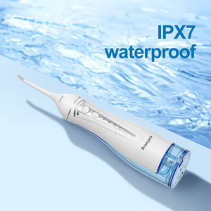 <span class=keywords><strong>Hydropulseur</strong></span> <span class=keywords><strong>dentaire</strong></span> électrique portable sans <span class=keywords><strong>fil</strong></span> rechargeable étanche IPX7 pour le nettoyage des dents, usage domestique et hôtelier - Product Image 3