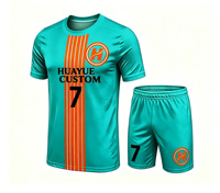 Maßgeschneidertes Fußballtrikot für Fans und Spieler Neue Saison Vereins-Fußballset 100% Atmungsaktives Polyester Team-Uniform