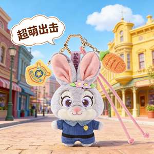 柔らかくて可愛い、心地よい漫画風キュートな動物園2 ジュディ・ニックのぬいぐるみ、ストレス解消ぬいぐるみ、バックパックチャーム、誕生日プレゼント - Product Image 4