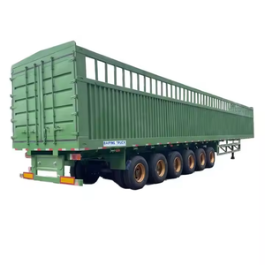 Semirremolque de 6 ejes con vallas para transporte de animales, carga, caña de azúcar, en venta - Product Image 1