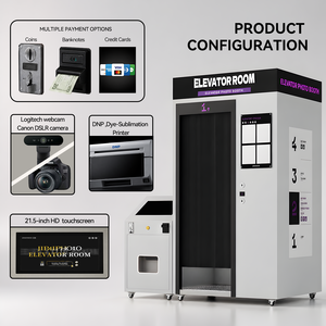 Cabina de Fotos con Elevador Metálico, Fotografía de Alta Angular e Impresora de Autoservicio para Negocios de Entretenimiento - Product Image 3