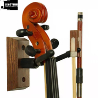 Jingying 2026 Factory North American Black Walnut/Beech Wood Base Wall Mount Violin Hooks String Instrument Parts&Accessories