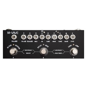 Pédale multi-effets M-VAVE Cube Baby Metal pour guitare/basse avec simulation <span class=keywords><strong>d</strong></span>'<span class=keywords><strong>ampli</strong></span> IR et tuner intégré pour la maison - Product Image 1