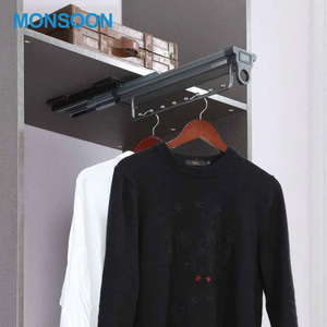 MOUSSON Accessoires de Garde-Robe <span class=keywords><strong>Coulissante</strong></span> Placard 8 roulement à billes porte-vêtements porte-<span class=keywords><strong>penderie</strong></span> <span class=keywords><strong>penderie</strong></span> - Product Image 4