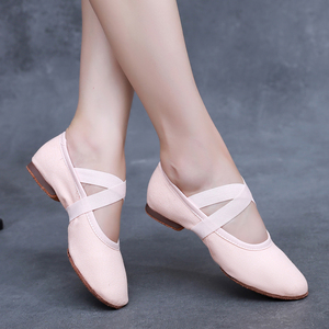 <span class=keywords><strong>Zapatillas</strong></span> Zapatos de bailarina de <span class=keywords><strong>ballet</strong></span> de suela suave Zapatos de gimnasia de yoga para bailar Carne Boca elástica Zapatos de baile de <span class=keywords><strong>Ballet</strong></span> de lona - Product Image 3