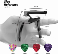Capo en métal classique personnalisé de haute qualité pour guitares acoustiques et électriques, y compris la conception personnalisée de basse