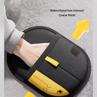 Brosse de toilettage électrostatique auto-nettoyante bidirectionnelle pour animaux de compagnie, taille personnalisée, pour l'élimination des poils de chat et de chien, gants de toilettage