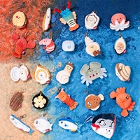Série en gros de jouets en peluche animaux marins, ressemblant à des crevettes et des poissons, créatures marines réalistes, ornements suspendus, cadeaux