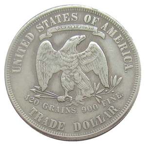 Replica personalizzata di noi 1885 scambiare monete Commemorative Decorative placcate in argento dollaro Non magnetiche - Product Image 6