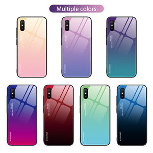 Nuovi Arrivi Gradiente Del Respingente di TPU Temperato Vetro Della Copertura Posteriore Del Telefono Mobile di Protezione Borse Funda Per Il Caso di <span class=keywords><strong>Xiaomi</strong></span> Per Redmi <span class=keywords><strong>9A</strong></span> - Product Image 2