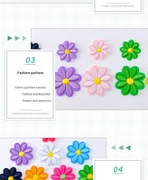 Patchs de fleurs brodées patchs en tissu thermoadhésif thermocollant pour vêtements et jeans Design en sergé élégant