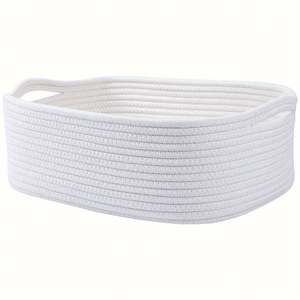 Cotton Braided Pet Toys Rectangular Box Stationery Bags Organizing and Placing Storage Basket - Product Image 5