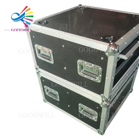 Boîtier rack étanche Goodcase personnalisé en aluminium durable OEM 2U-12U avec porte coulissante supérieure pour équipement d'amplificateur de scène