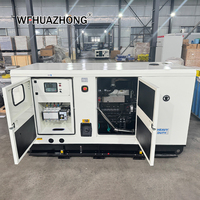 Générateur diesel silencieux triphasé Ricardo Série 160kW 200kVA, alternateur sans balais 100% cuivre, ATS AVR, alimentation en tension stable