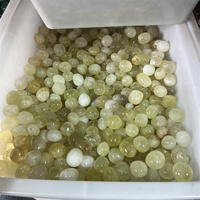 Vente en gros de cristaux spirituels de 20-30 mm, pierres de guérison, cristal de citrine jaune naturel, pierre roulée pour la décoration