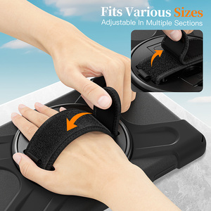 Funda Resistente a Impactos de Silicona con Correa de Mano y Soporte Giratorio Integrado para <span class=keywords><strong>Samsung</strong></span> Galaxy <span class=keywords><strong>Tab</strong></span> A11 8.7 Pulgadas 2025 X130 X135 - Product Image 5