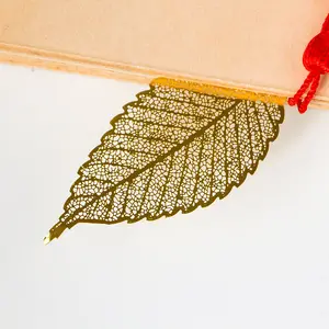 Material de Metal y técnica de grabado, marcador de Metal personalizado, recortado de hojas, chapado en oro, de latón