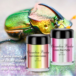 Pigmento Camaleón de Fábrica, 12 Colores, 5g, Polvo de Cromo para Resina Epoxi, Polvo de Mica, Perla Camaleón para Fabricación de Joyería - Product Image 6