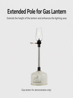 Support de lampe à gaz BLACKDEER pour camping extérieur, adaptateur trois-en-un, support de lampe de réchaud à gaz de type séparé avec tige d'extension
