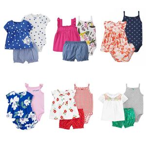T-shirts plissés raglan pour filles Ensembles de vêtements pour enfants de fournisseur chinois - Product Image 1