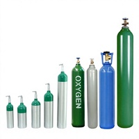 Bouteilles de gaz en alliage d'aluminium de qualité médicale MEDEASE, haute pression, capacité optionnelle de 0,3L à 28,9L